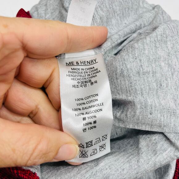 NWT Me & Henry 6/7Y Red & Black Plaid Atwood Lined Button Up - Picture 5 of 5